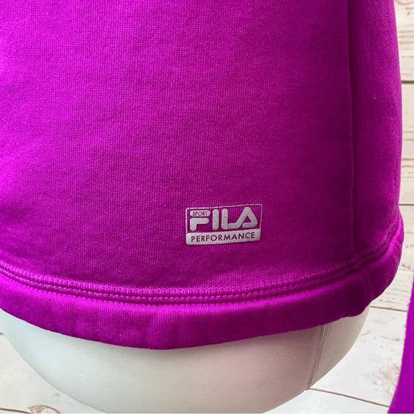 Fila Fuchsia Magenta 1/4 Zip Fleece Pullover Jacket - Picture 7 of 8